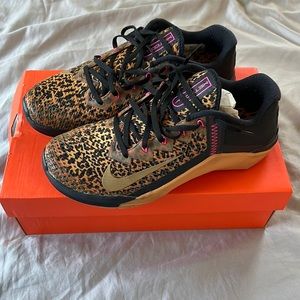 Nike Metcon 6 Cheetah Print size 10